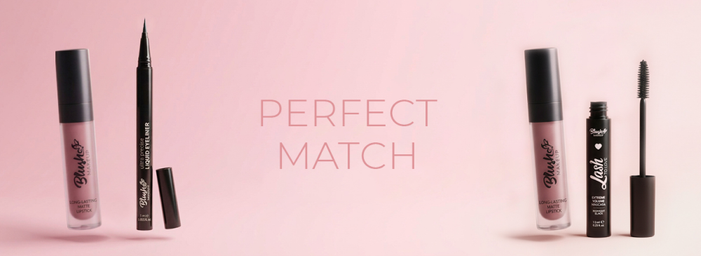 BLUSH eyeliner/mascara + lipstick